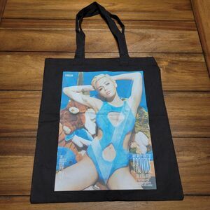 Miley Cyrus on V-Magazine Cover 100% Cotton Tote 16" X 14.5"